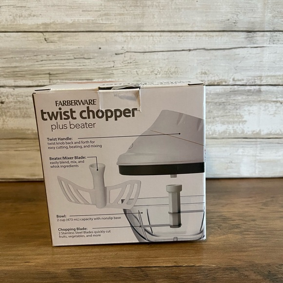 Farberware twist chopper NEW in box kitchen mixer household bowl mixer blade - Picture 3 of 9
